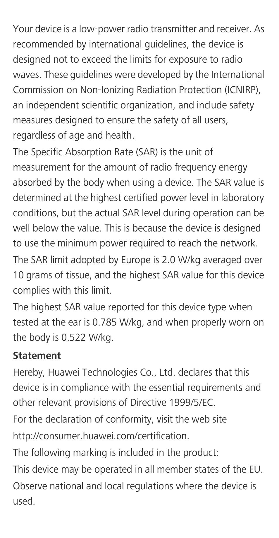 Huawei Ascend G620S Quick Start User Manual | Page 20 / 27