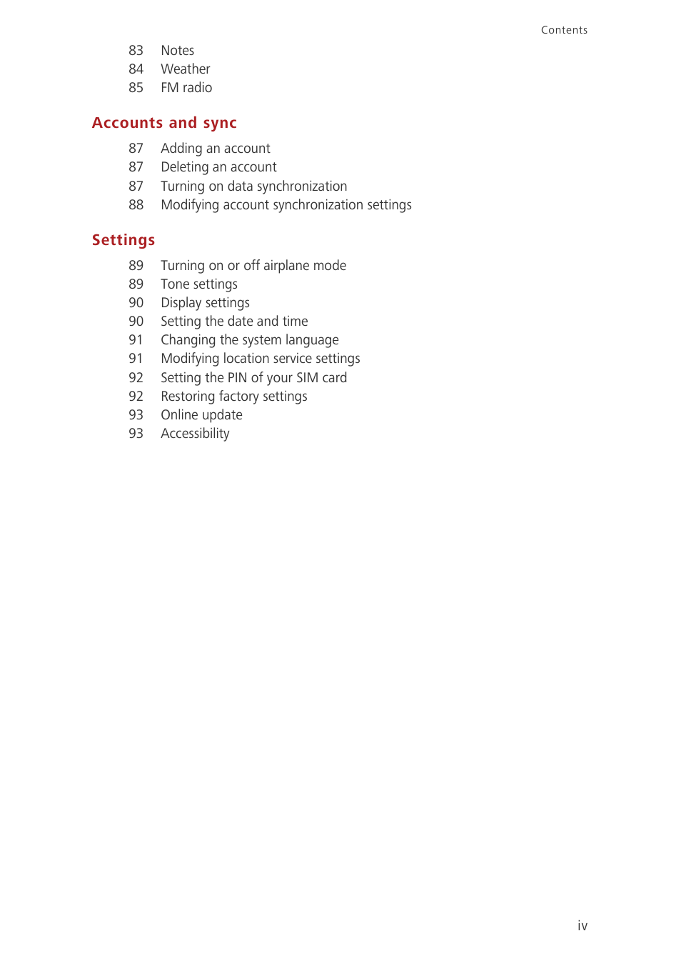 Huawei Ascend G620 User Manual | Page 5 / 99