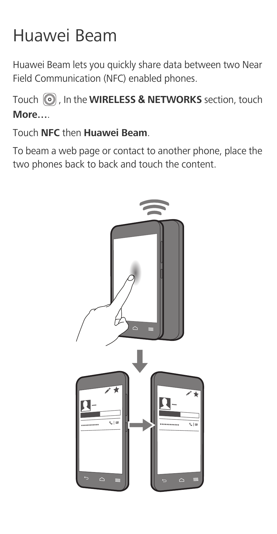 Huawei beam | Huawei Ascend G630-U20 Quick Start User Manual | Page 11 / 26