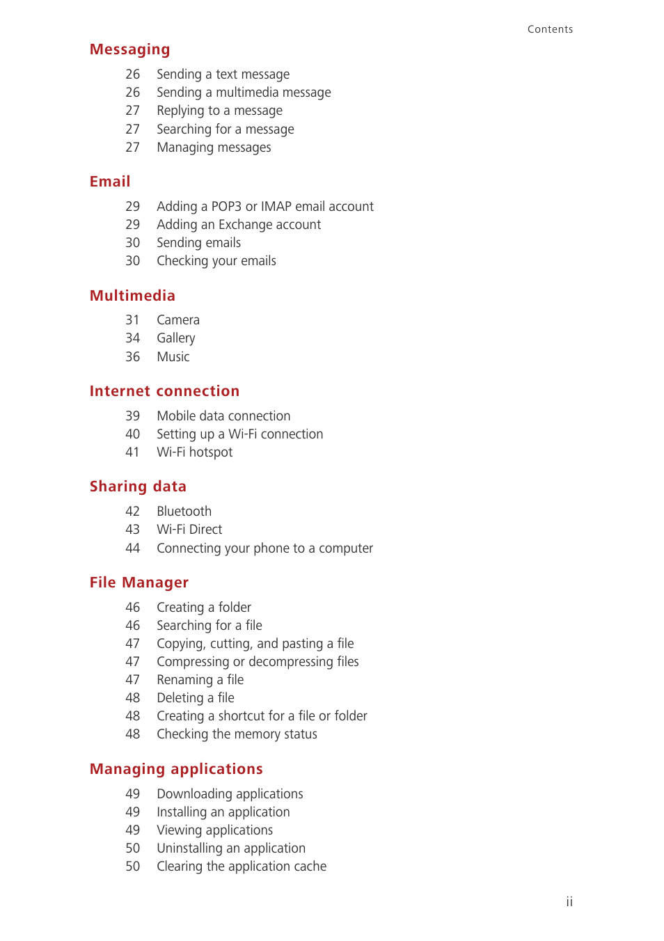 Huawei Ascend G630-U20 User Guide User Manual | Page 3 / 69