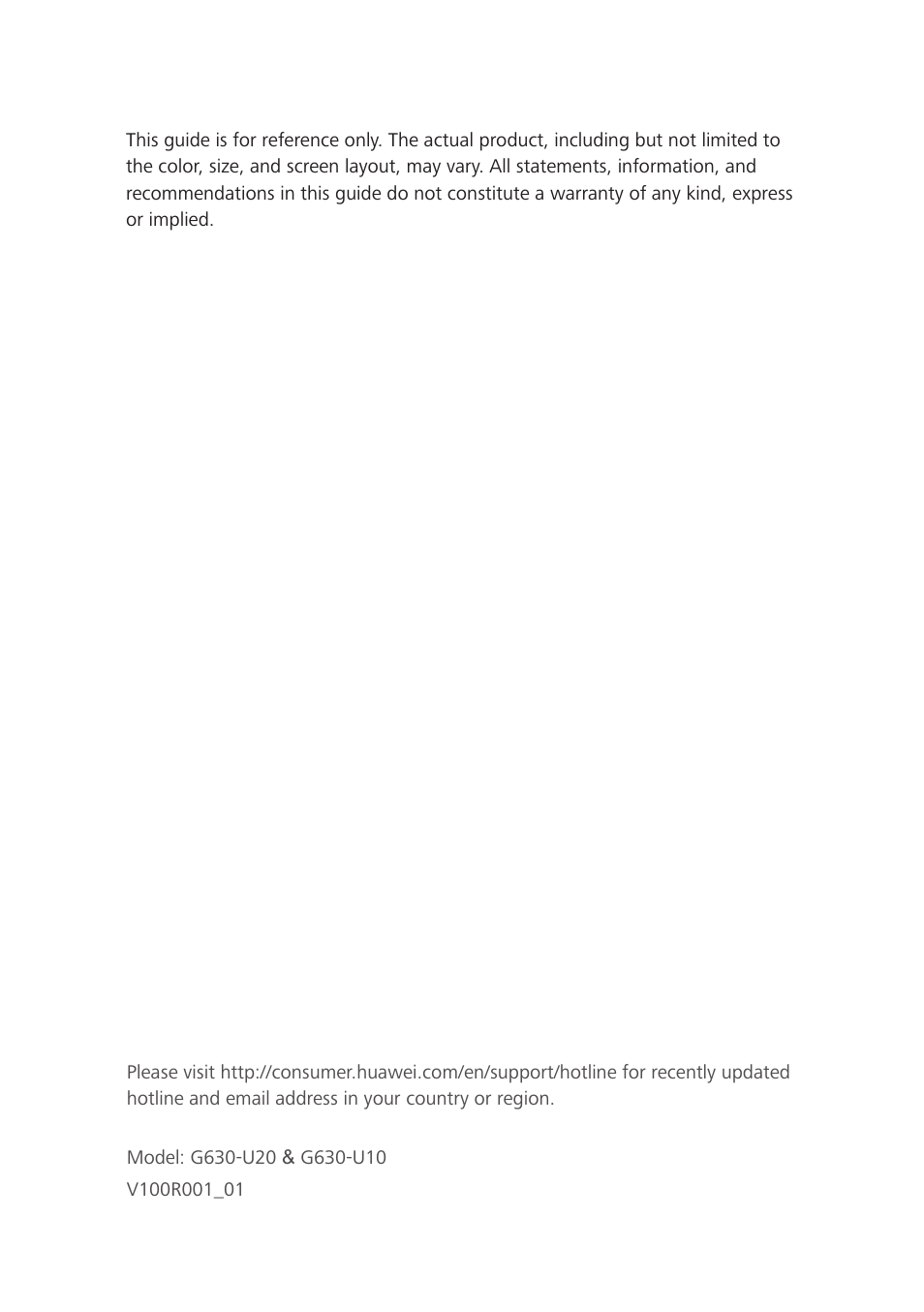 Huawei Ascend G630-U20 User Guide User Manual | Page 69 / 69