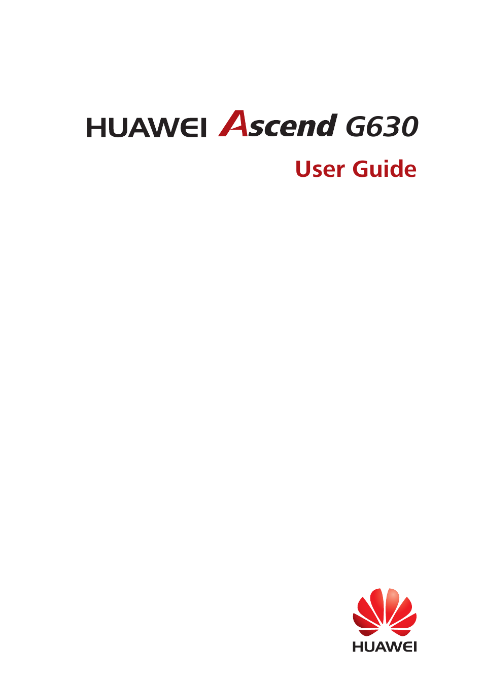 Huawei Ascend G630-U251 User Guide User Manual | 98 pages