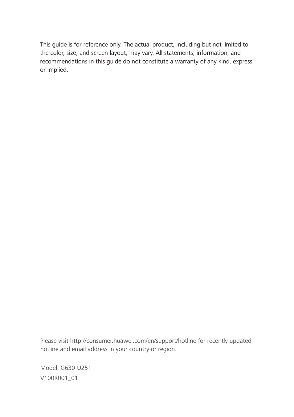 Huawei Ascend G630-U251 User Guide User Manual | Page 98 / 98