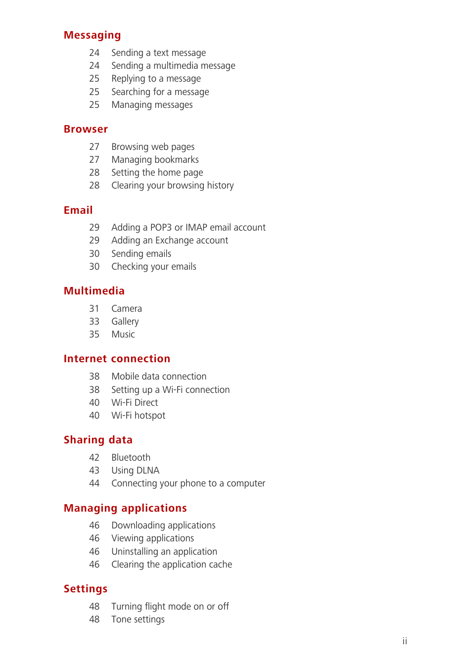 Huawei Ascend G6-U10 User Manual | Page 3 / 59