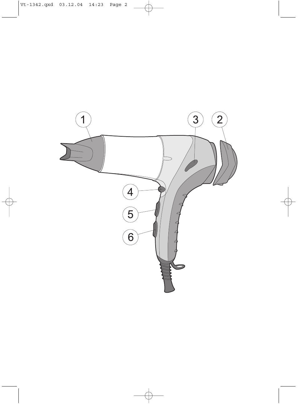 Vitek VT-1342 User Manual | Page 2 / 16