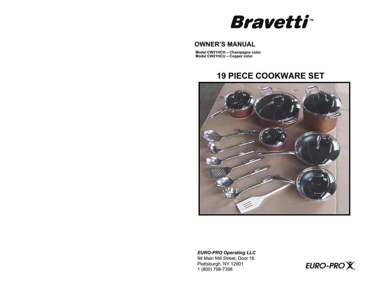 Bravetti CW21HCH User Manual | 2 pages