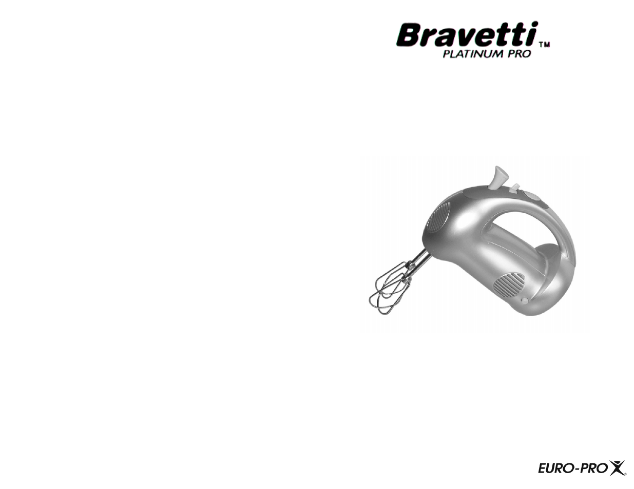 Bravetti EP552HB User Manual | 4 pages