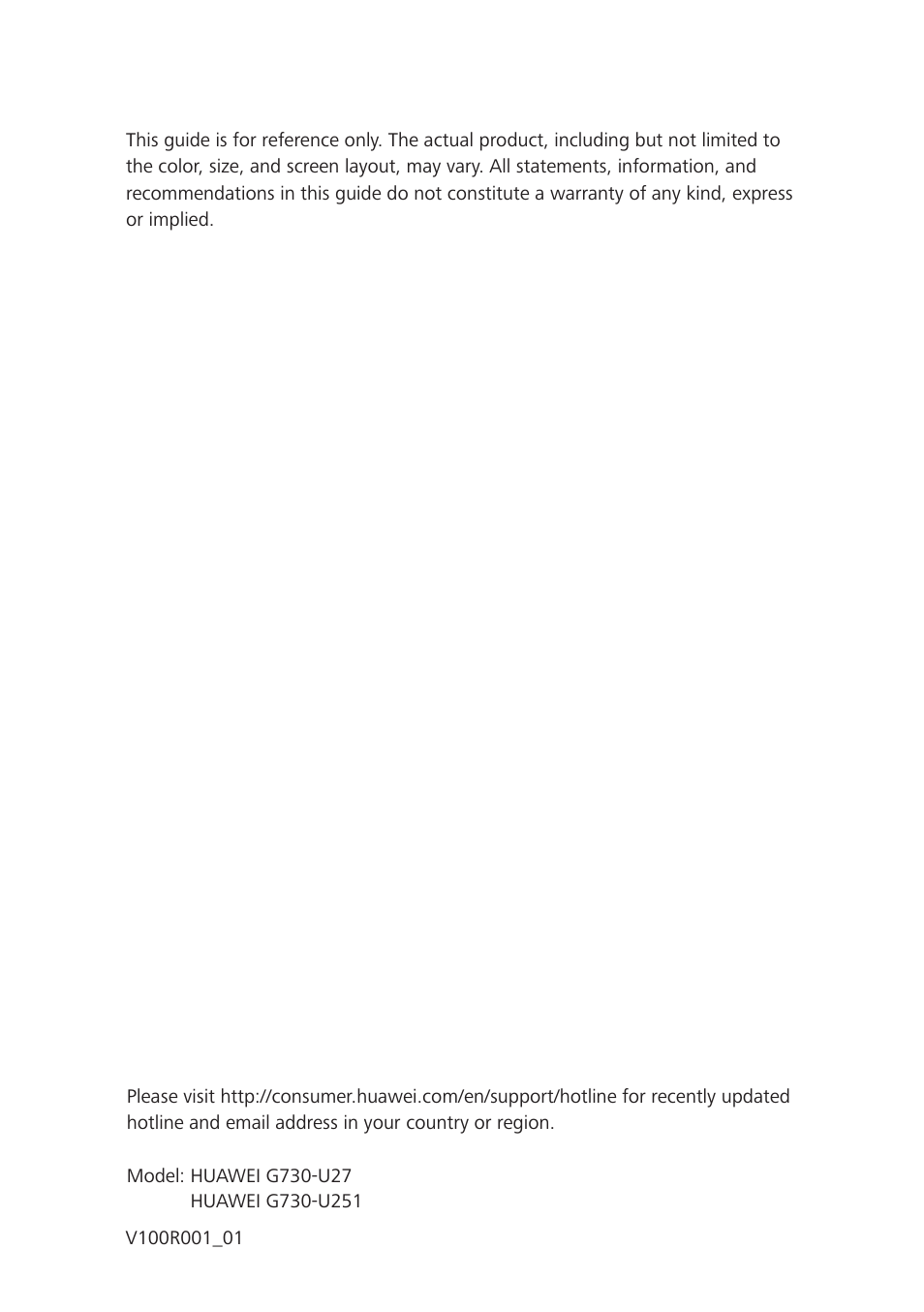 Huawei Ascend G730-U27 User Manual | Page 101 / 101