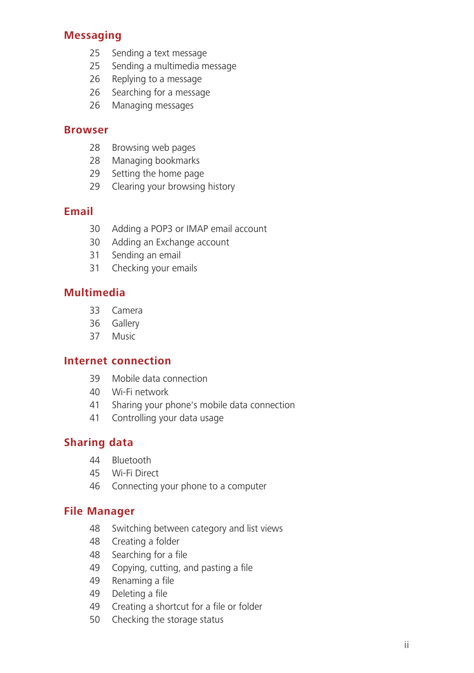 Huawei Ascend G750-U10 User Manual | Page 3 / 72