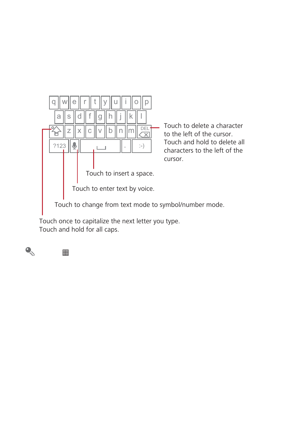 2 using the android keyboard | Huawei M835 User Guide User Manual | Page 29 / 72