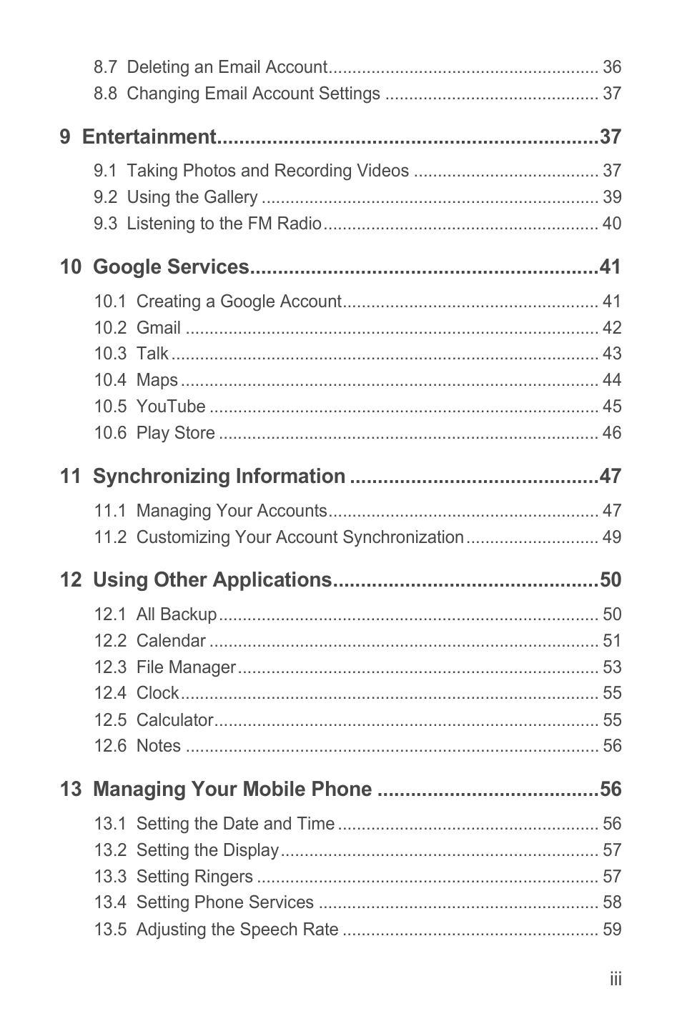 Huawei M881 User Guide User Manual | Page 4 / 69