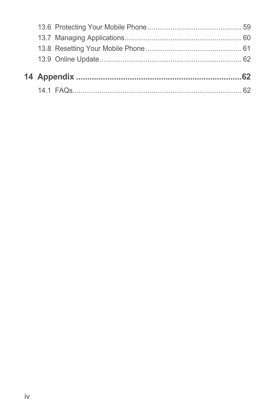 Huawei M881 User Guide User Manual | Page 5 / 69