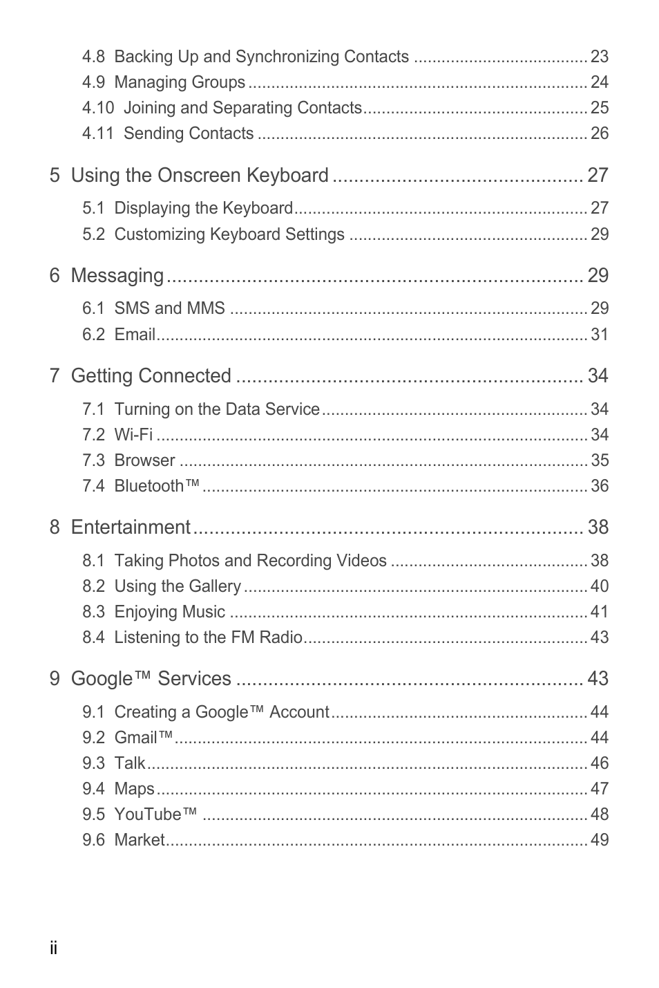 Huawei M865C User Manual | Page 3 / 80