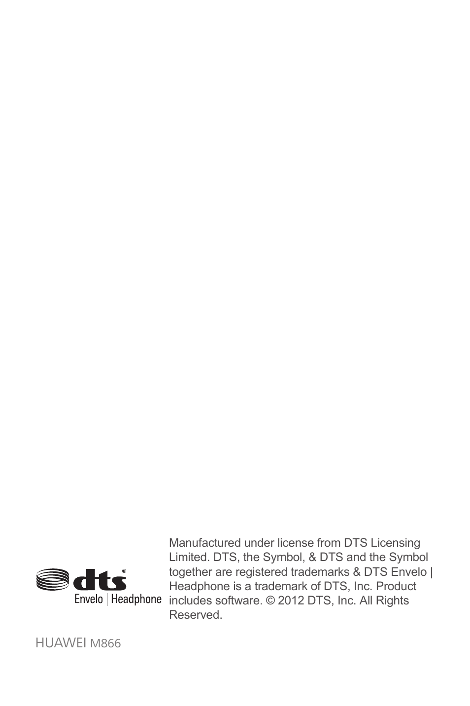 Huawei M866 User Manual | Page 69 / 69