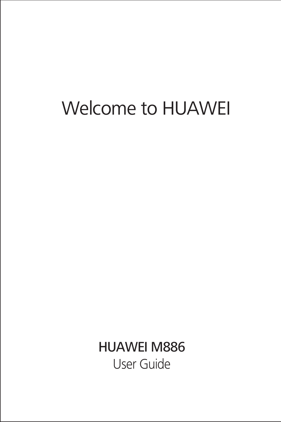 Huawei M886 Radio Shack User Manual | 86 pages