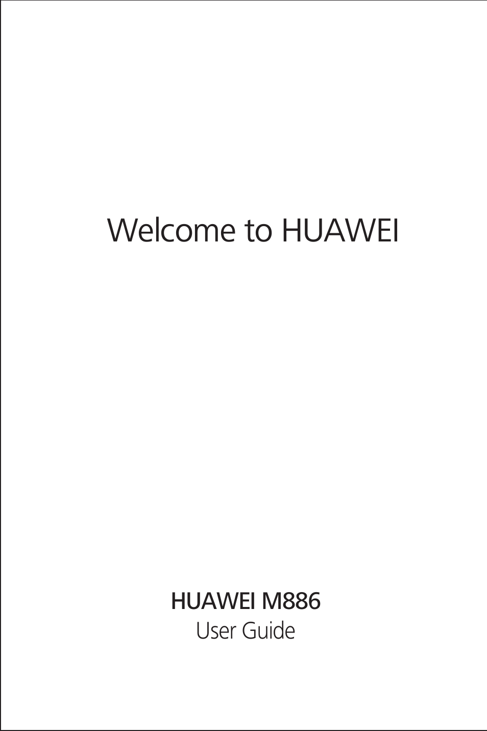 Huawei M886 FlatWireless User Manual | 77 pages