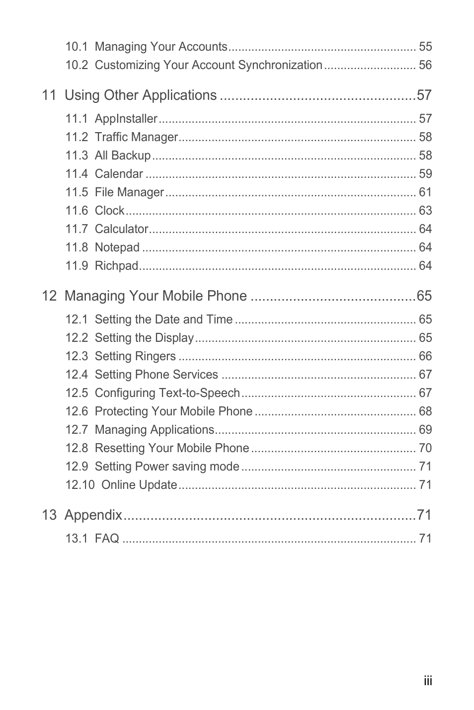 Huawei M886 FlatWireless User Manual | Page 4 / 77