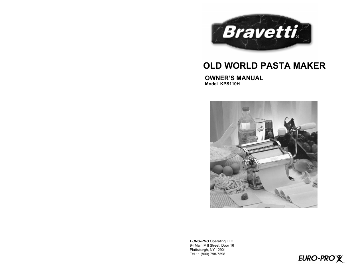 Bravetti OLD WORLD KPS110H User Manual | 8 pages