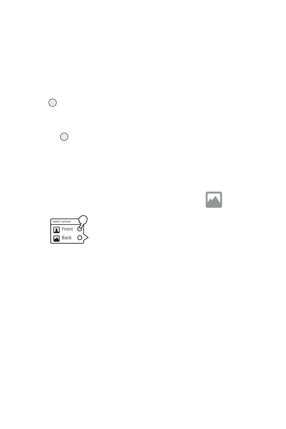 2 taking a picture, Front-facing camera, 3 viewing a picture | Huawei M920 User Manual | Page 42 / 77