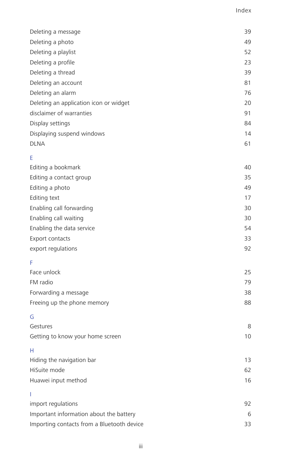 Huawei Ascend Mate MT1-U06 User Guide User Manual | Page 100 / 105