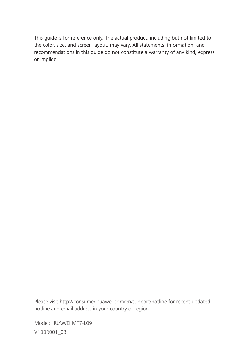 Huawei Ascend Mate7 MT7-L09 User Manual | Page 87 / 87