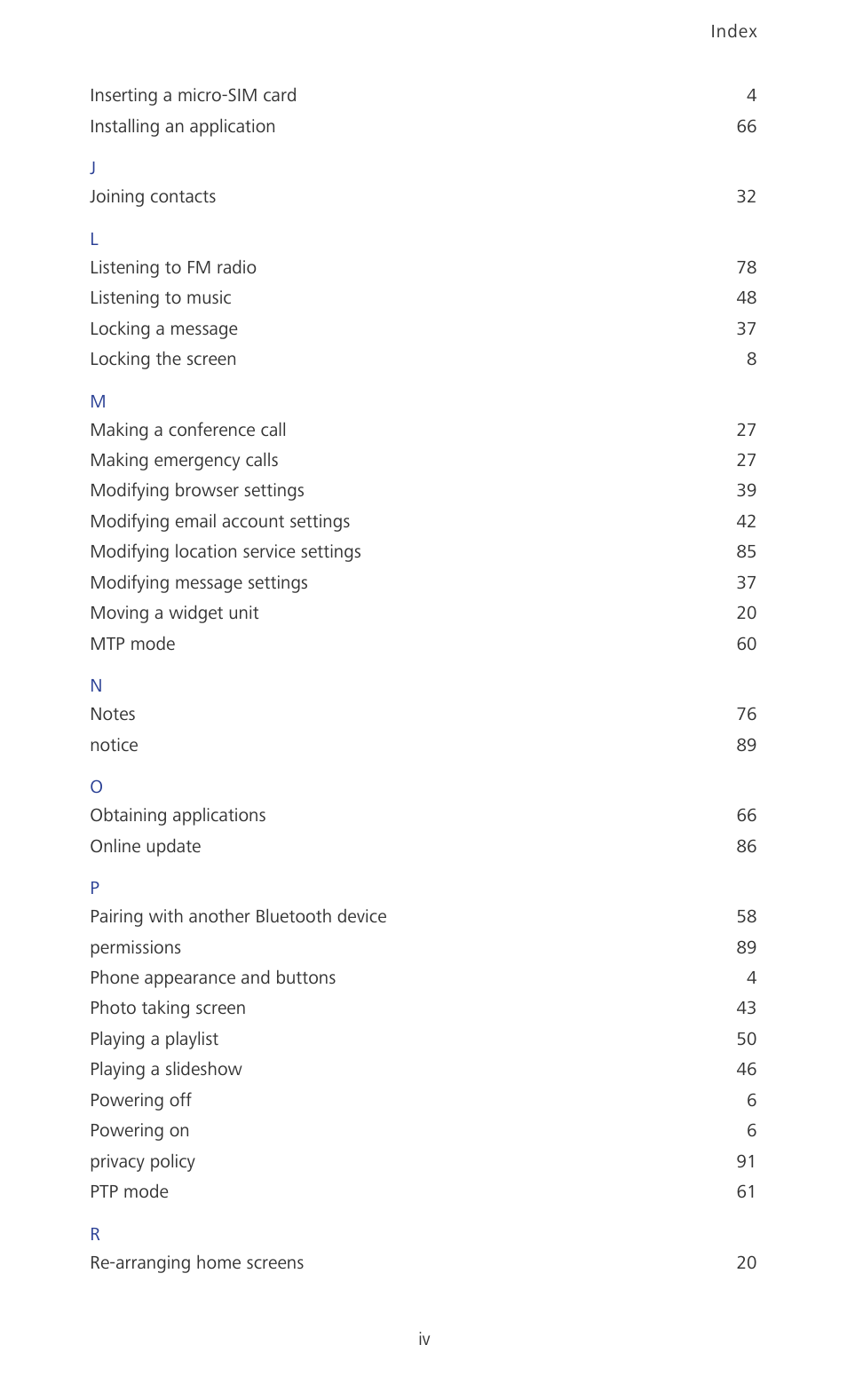 Huawei Ascend P2 P2-6011 User Manual | Page 100 / 104