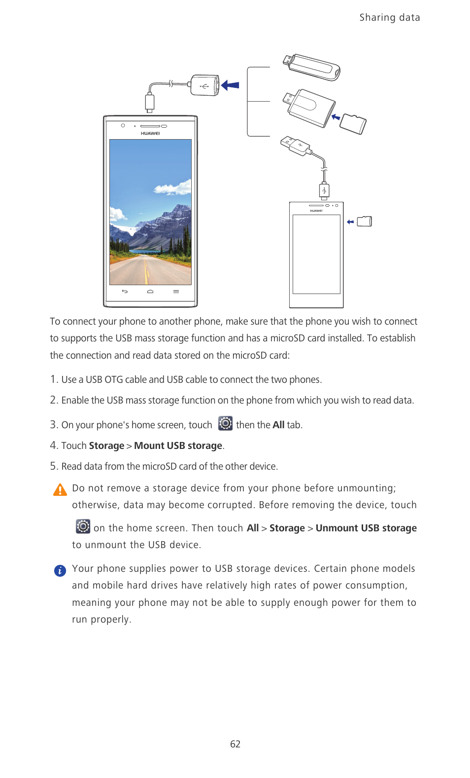 Huawei Ascend P2 P2-6011 User Manual | Page 67 / 104