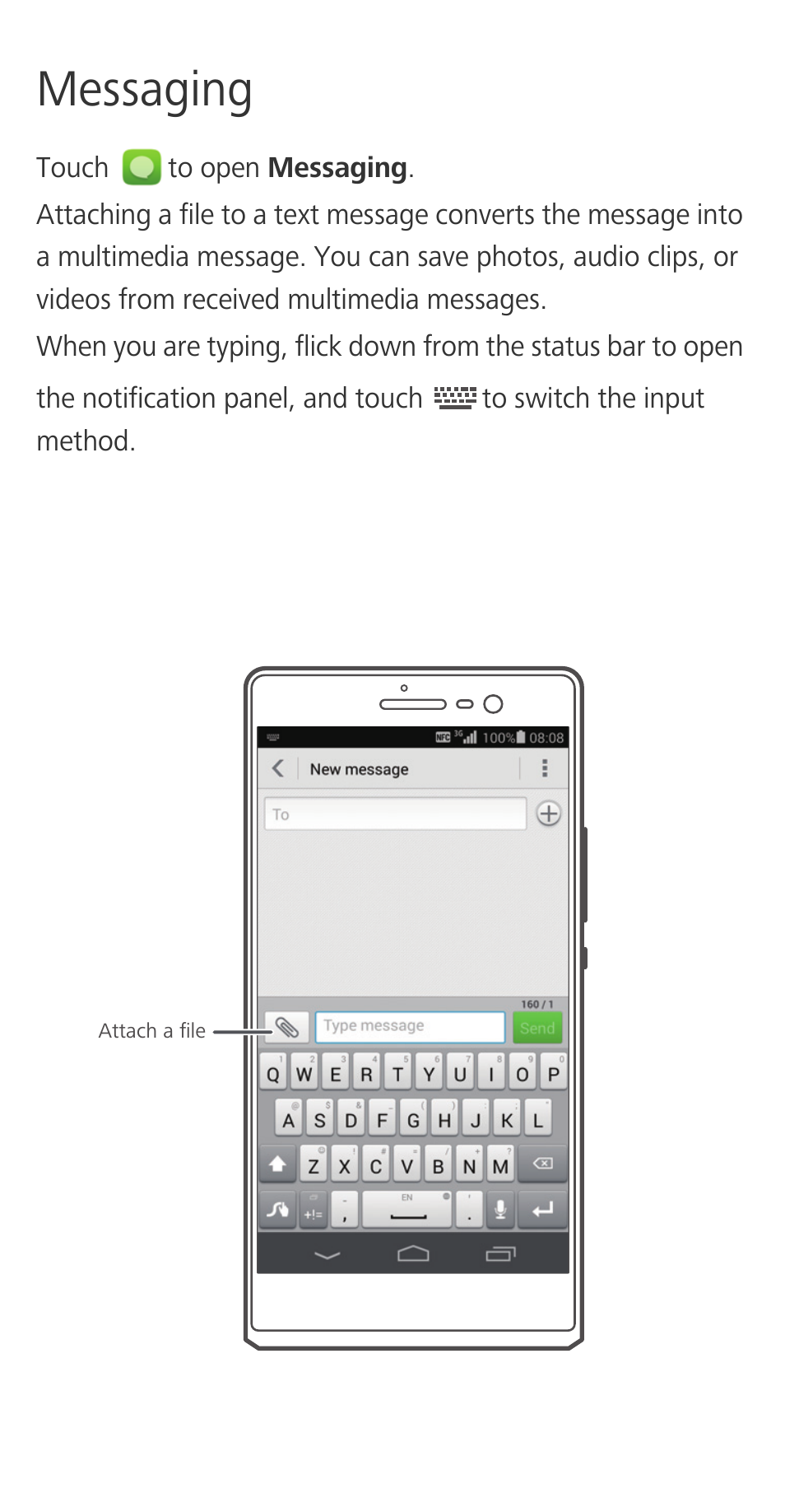 Messaging | Huawei Ascend P7 P7-L10 Quick Start User Manual | Page 6 / 12