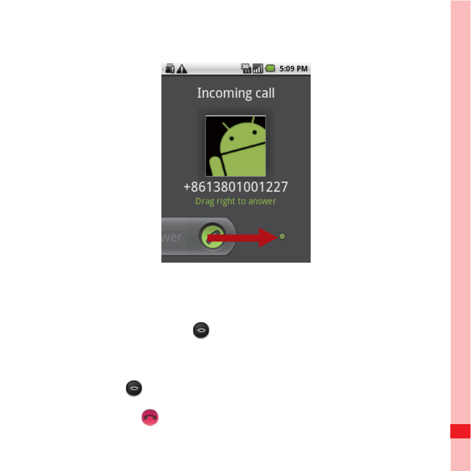 Ending a call, Rejecting an incoming call | Huawei U8100 User Guide User Manual | Page 48 / 187