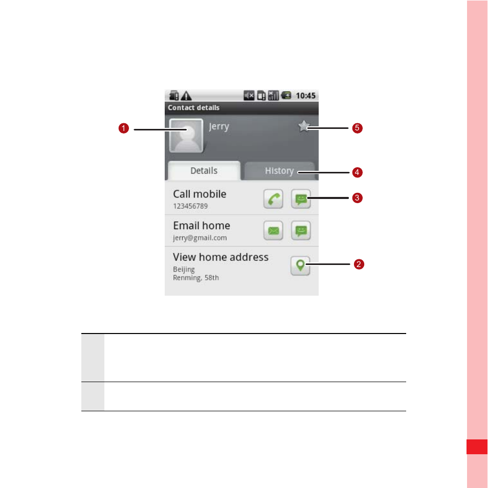 Contact details | Huawei U8100 User Guide User Manual | Page 59 / 187