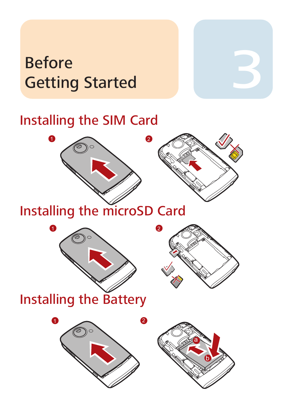 Before getting started | Huawei U8100 Quick Start User Manual | Page 3 / 15