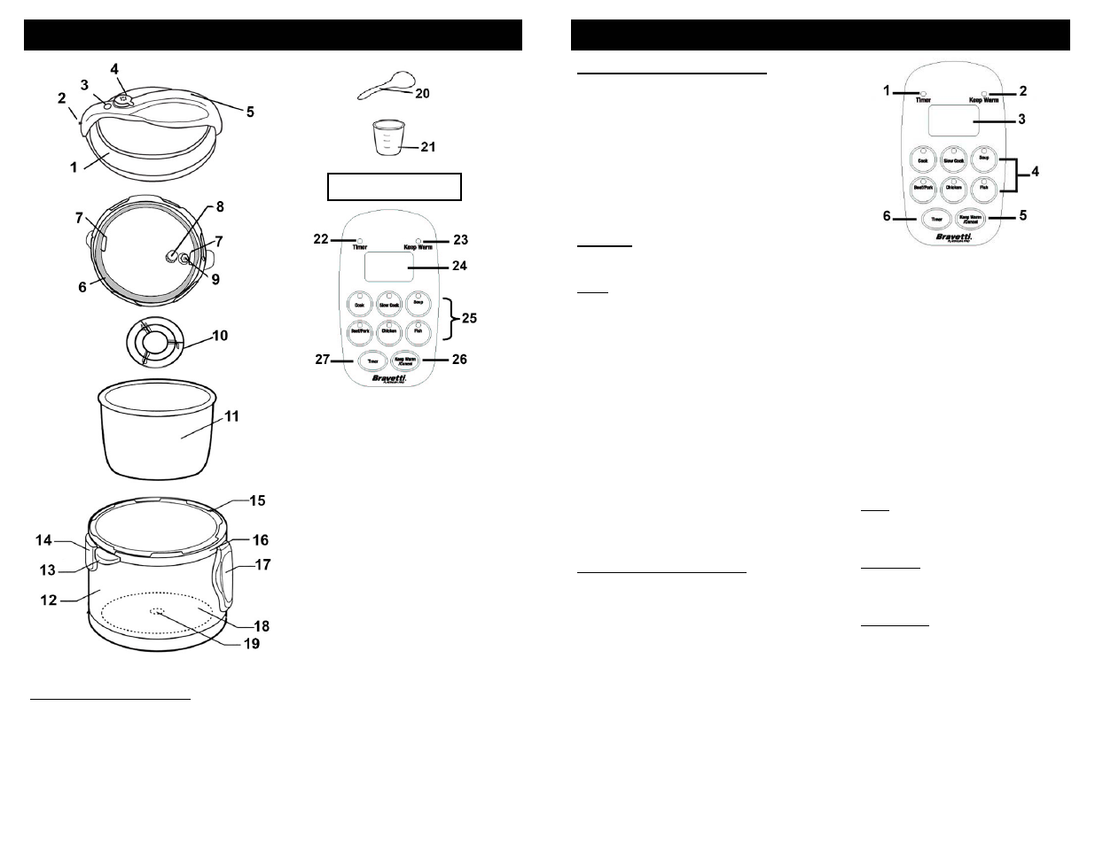 Slide number 4, Getting to know your programmable pressure cooker | Bravetti PC107HA User Manual | Page 4 / 10