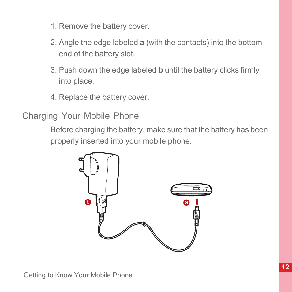 Charging your mobile phone | Huawei U8110 User Manual User Manual | Page 18 / 188