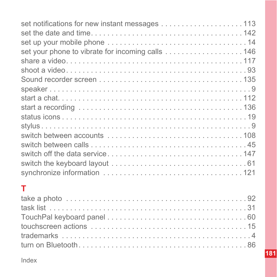 Huawei U8110 User Manual User Manual | Page 187 / 188