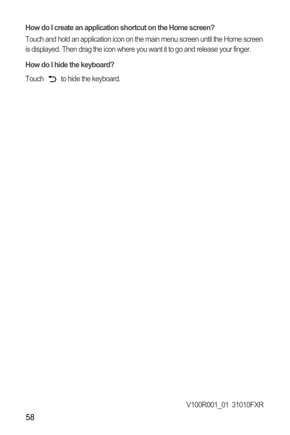 How do i hide the keyboard | Huawei U8180 User Manual User Manual | Page 61 / 61
