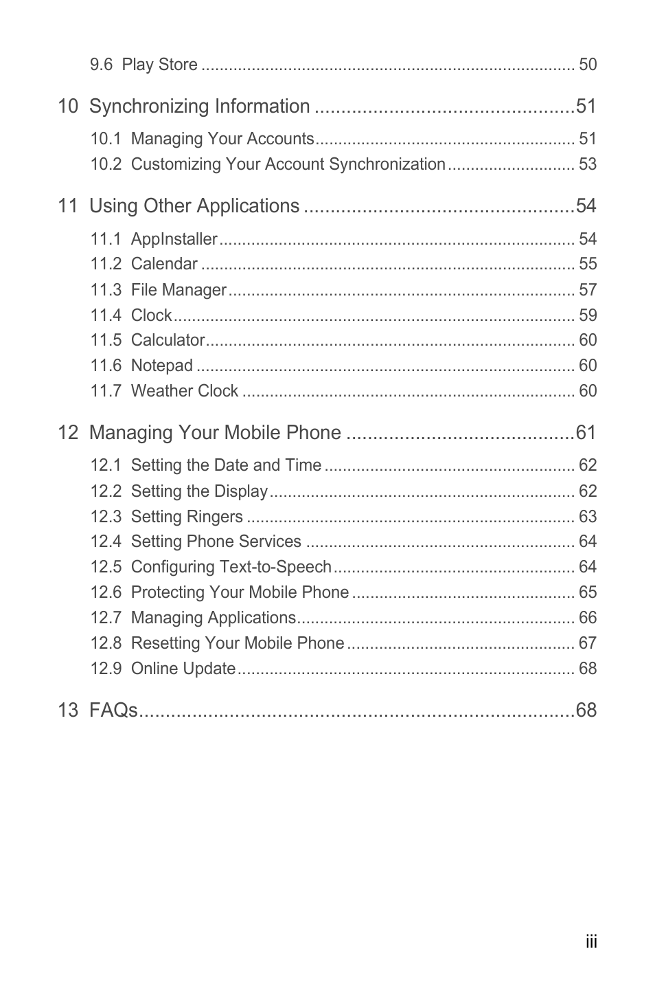 Huawei Ascend Y100 User Manual | Page 4 / 75