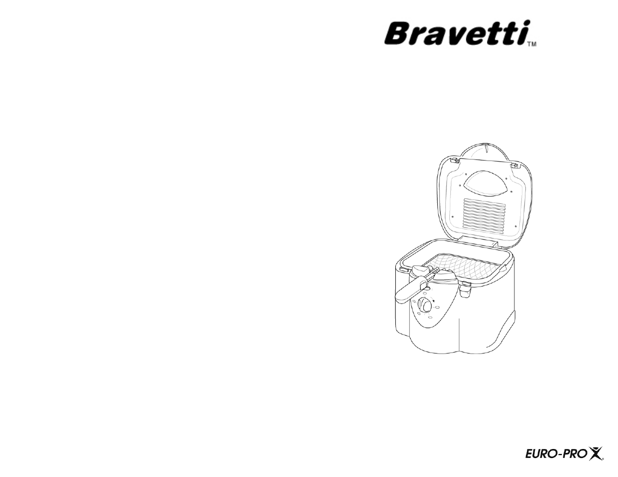 Bravetti COOL TOUCH DEEP FRYER F2000 User Manual | 7 pages