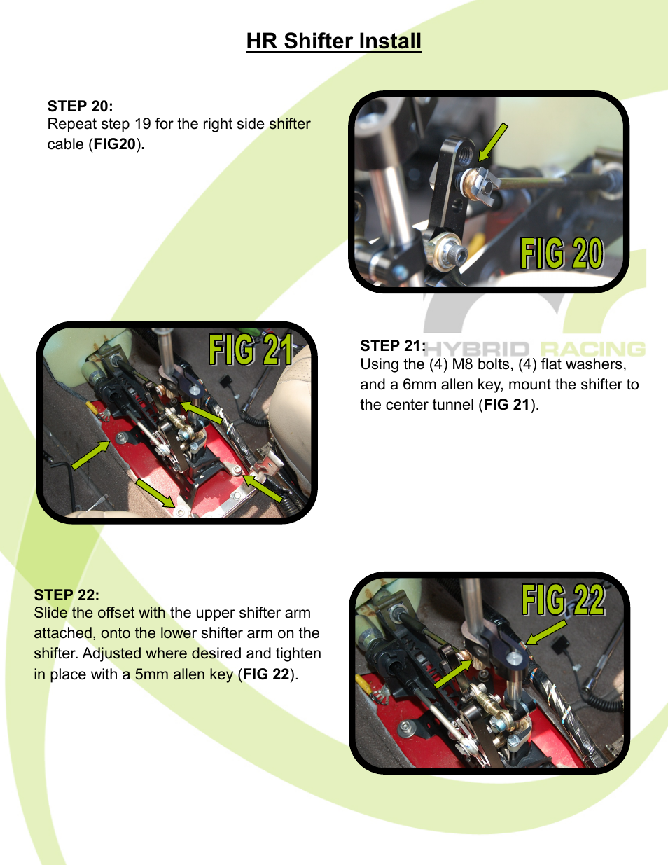 Hr shifter install | Hybrid Racing HR 02-06 Acura RSX Short Shifter User Manual | Page 9 / 11