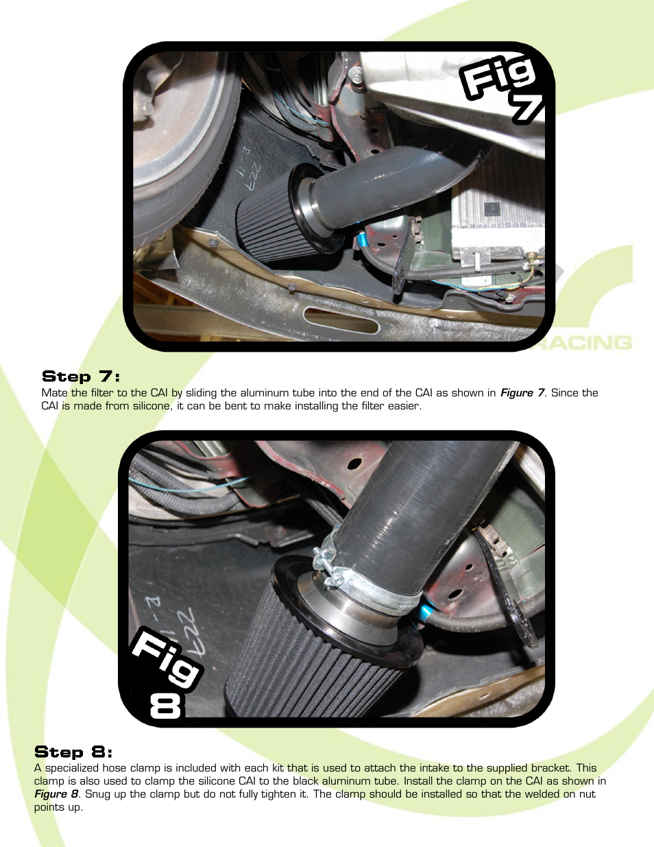 Hybrid Racing HR Kswap Cold Air Intake User Manual | Page 5 / 9