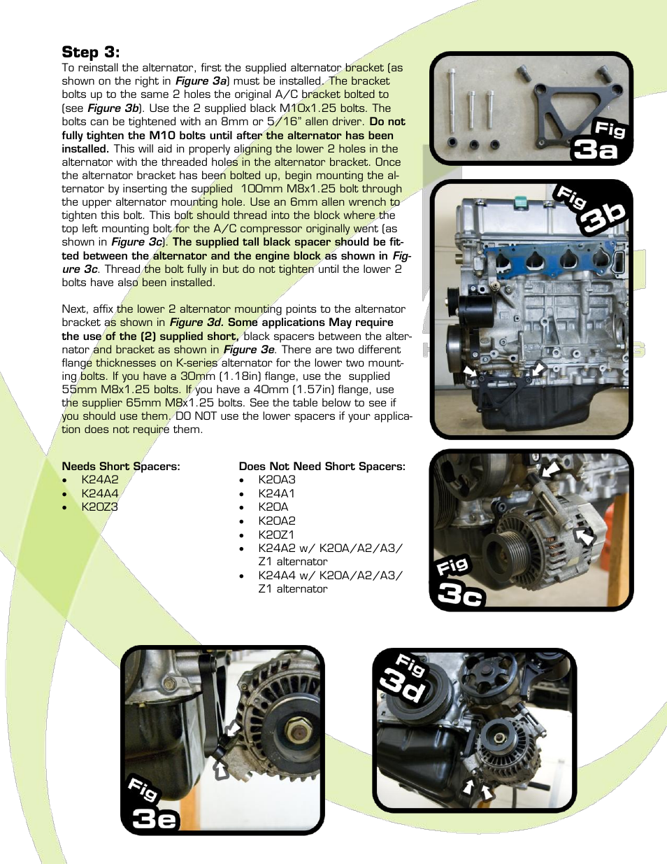 Step 3 | Hybrid Racing HR Autotensioning AC and Power steering removal kit User Manual | Page 4 / 6