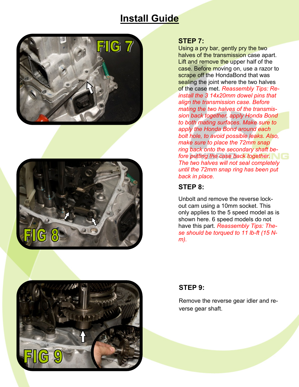 Install guide | Hybrid Racing WaveTrac LSD User Manual | Page 5 / 8