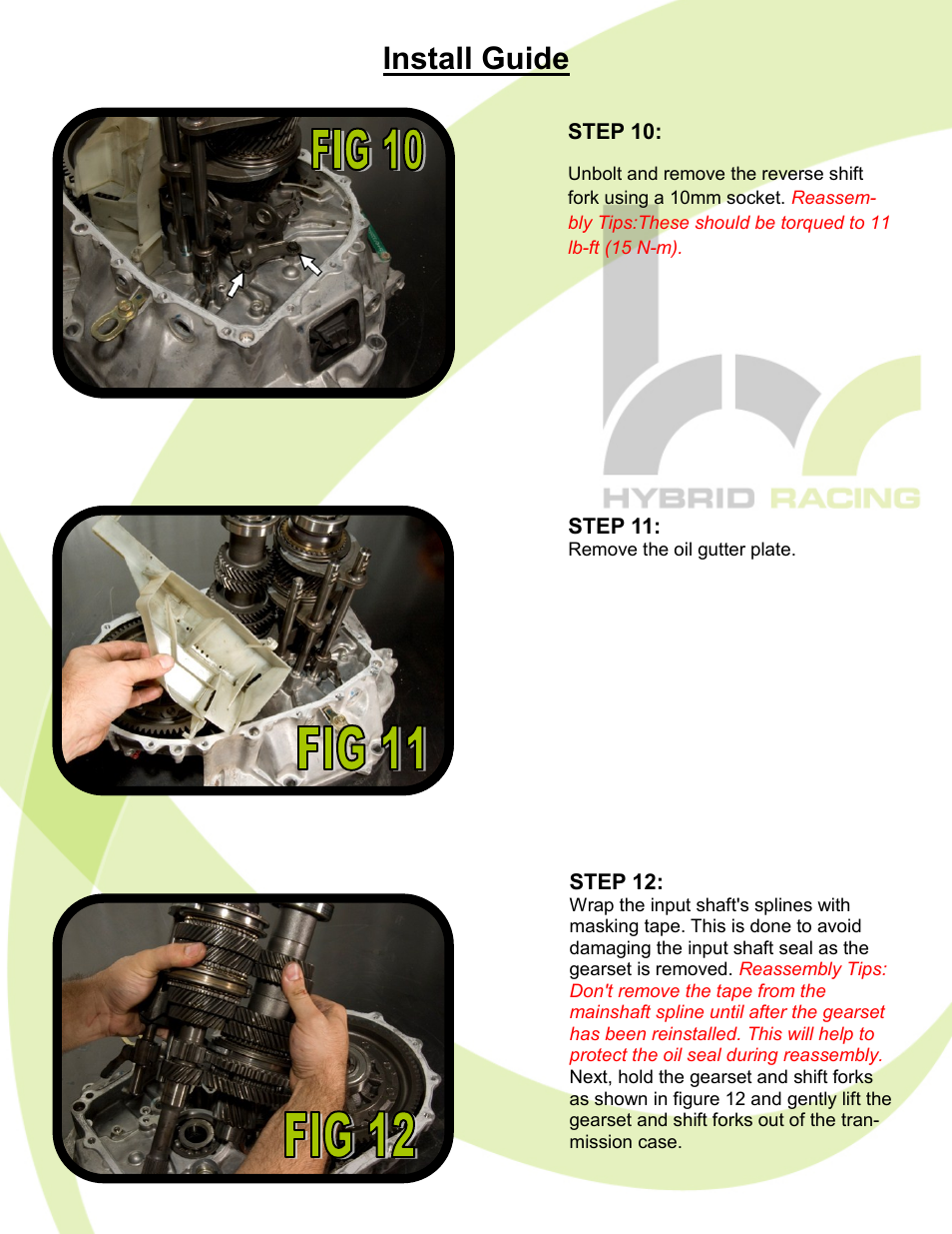 Install guide | Hybrid Racing WaveTrac LSD User Manual | Page 6 / 8