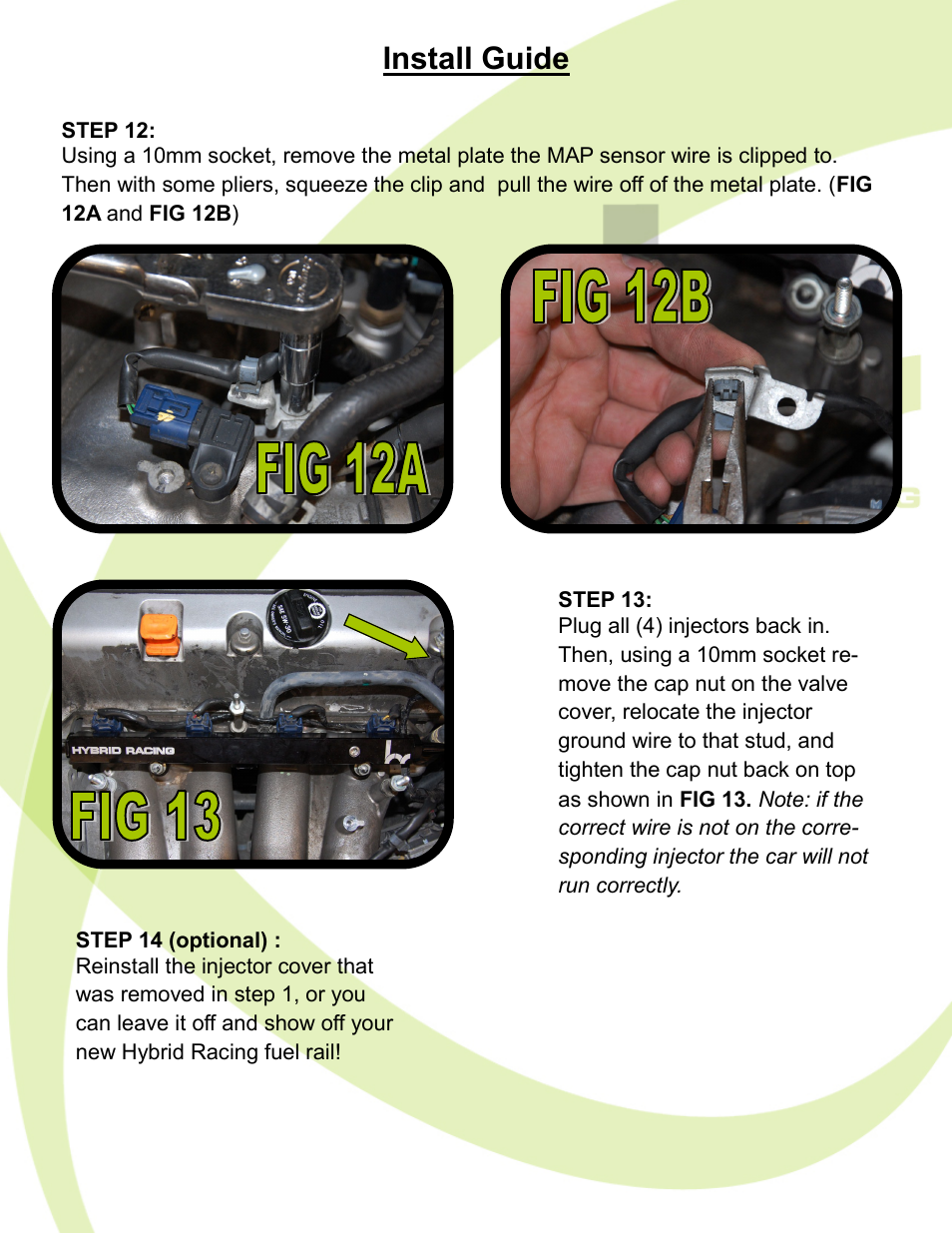 Install guide | Hybrid Racing HR K-Series Fuel Rail User Manual | Page 7 / 8