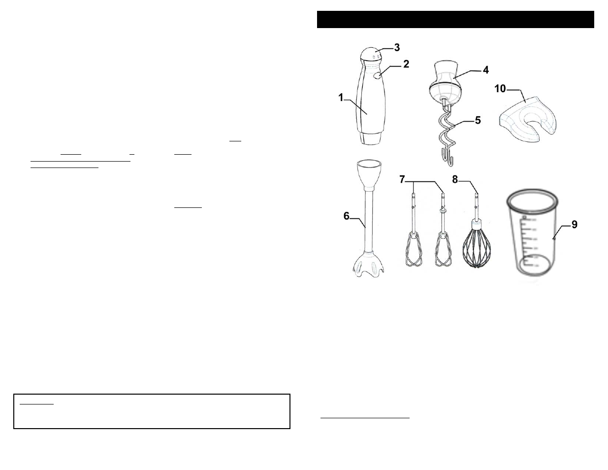 Slide number 2, Save these instructions, Important safety instructions | For household use only, Getting to know your stick blender | Bravetti FP200HC User Manual | Page 2 / 5