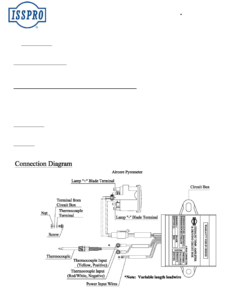 ISSPRO R3707G User Manual | 1 page