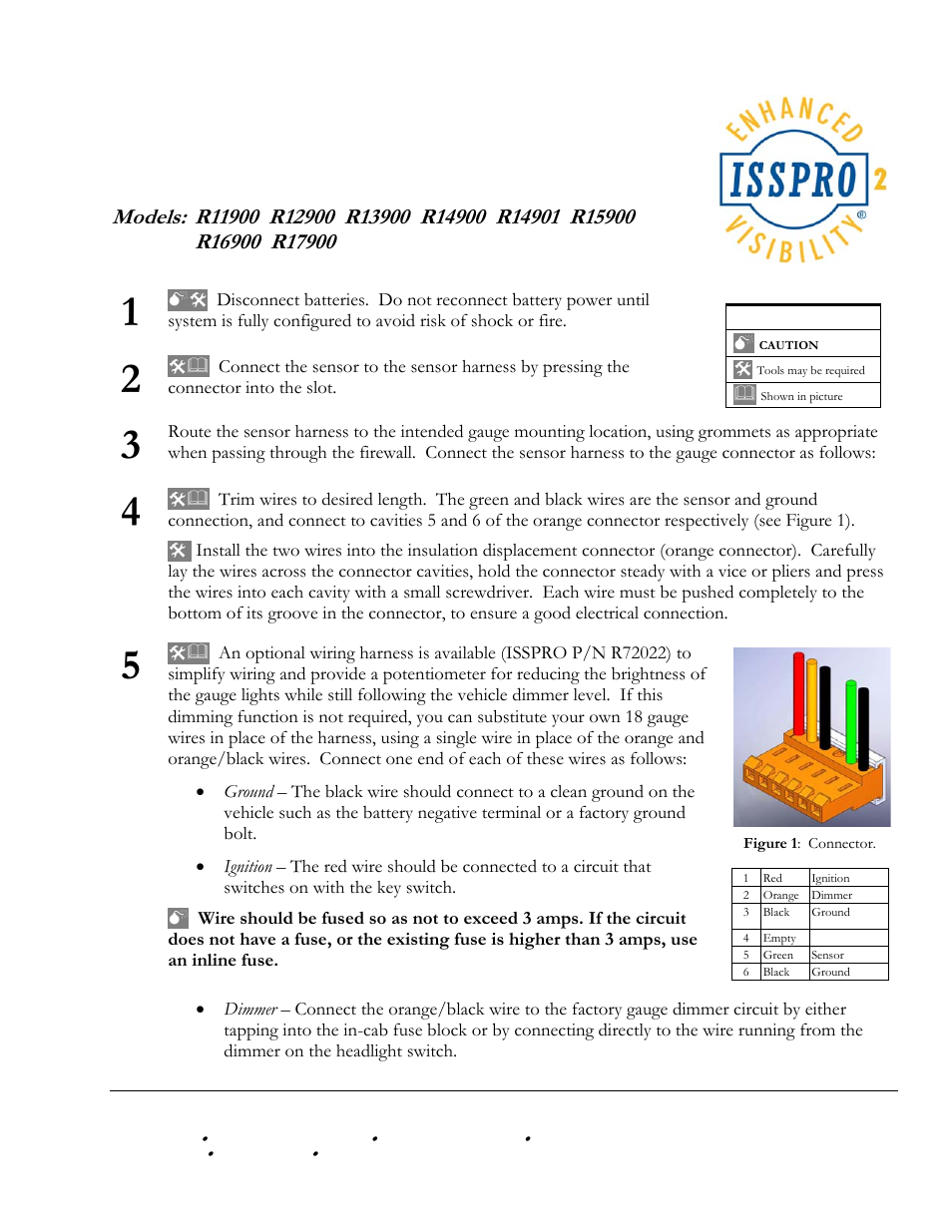 ISSPRO R17900 User Manual | 2 pages