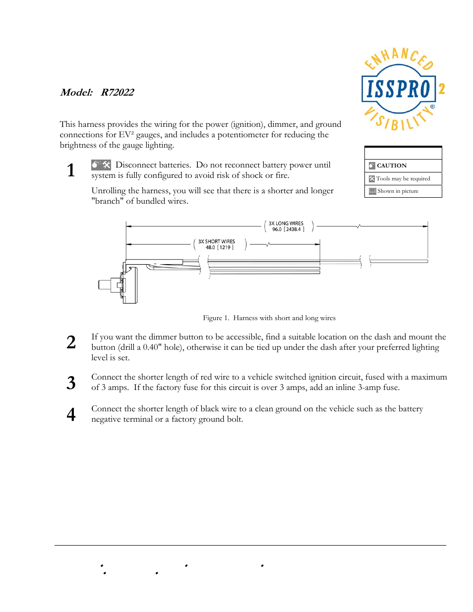 ISSPRO R72022 User Manual | 2 pages