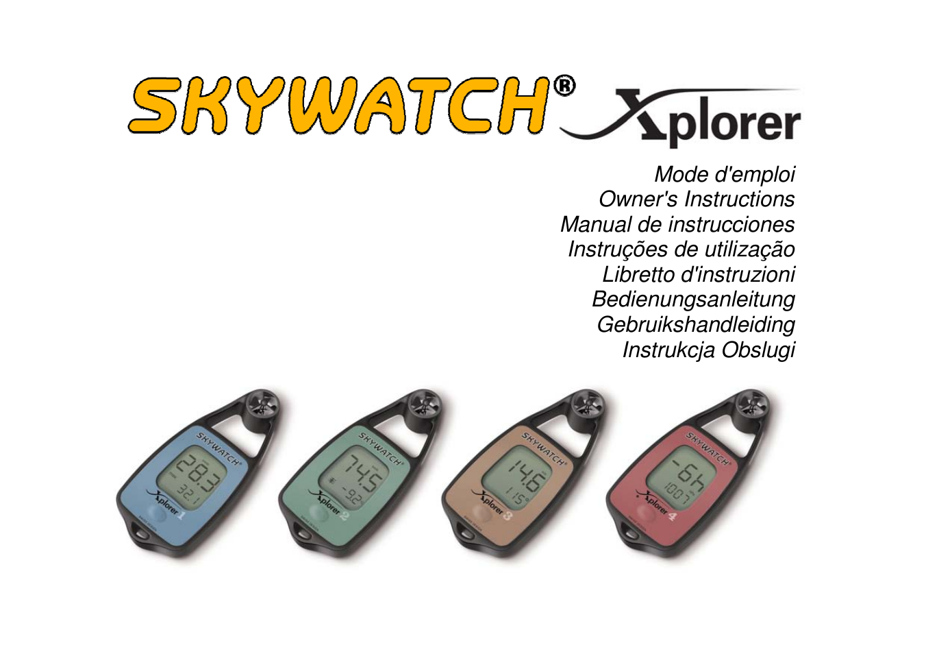 JDC Electronic SA Skywatch Xplorer User Manual | 100 pages