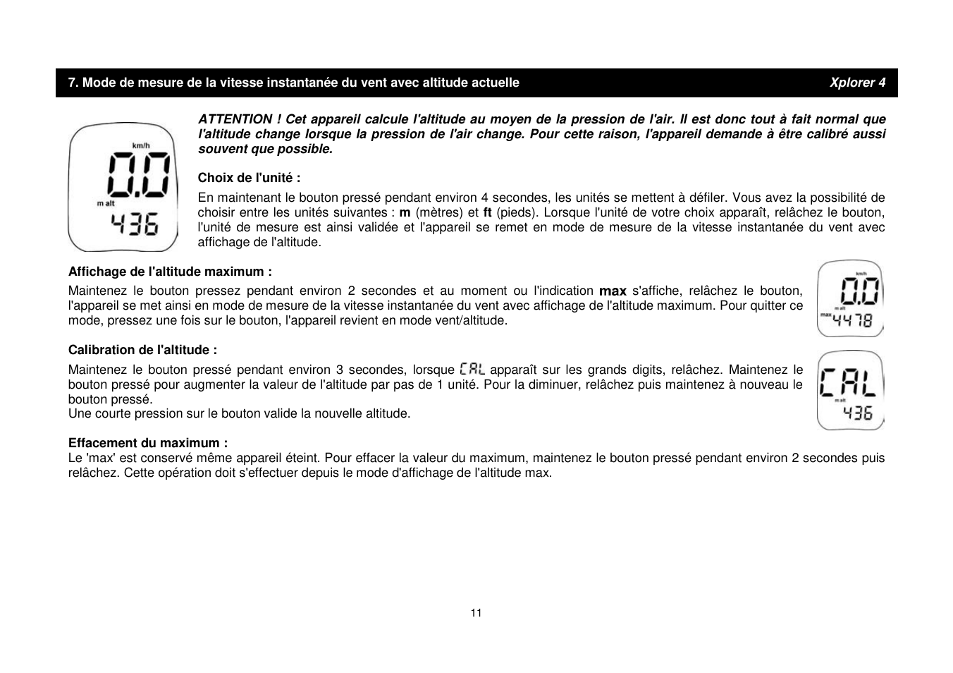 JDC Electronic SA Skywatch Xplorer User Manual | Page 11 / 100