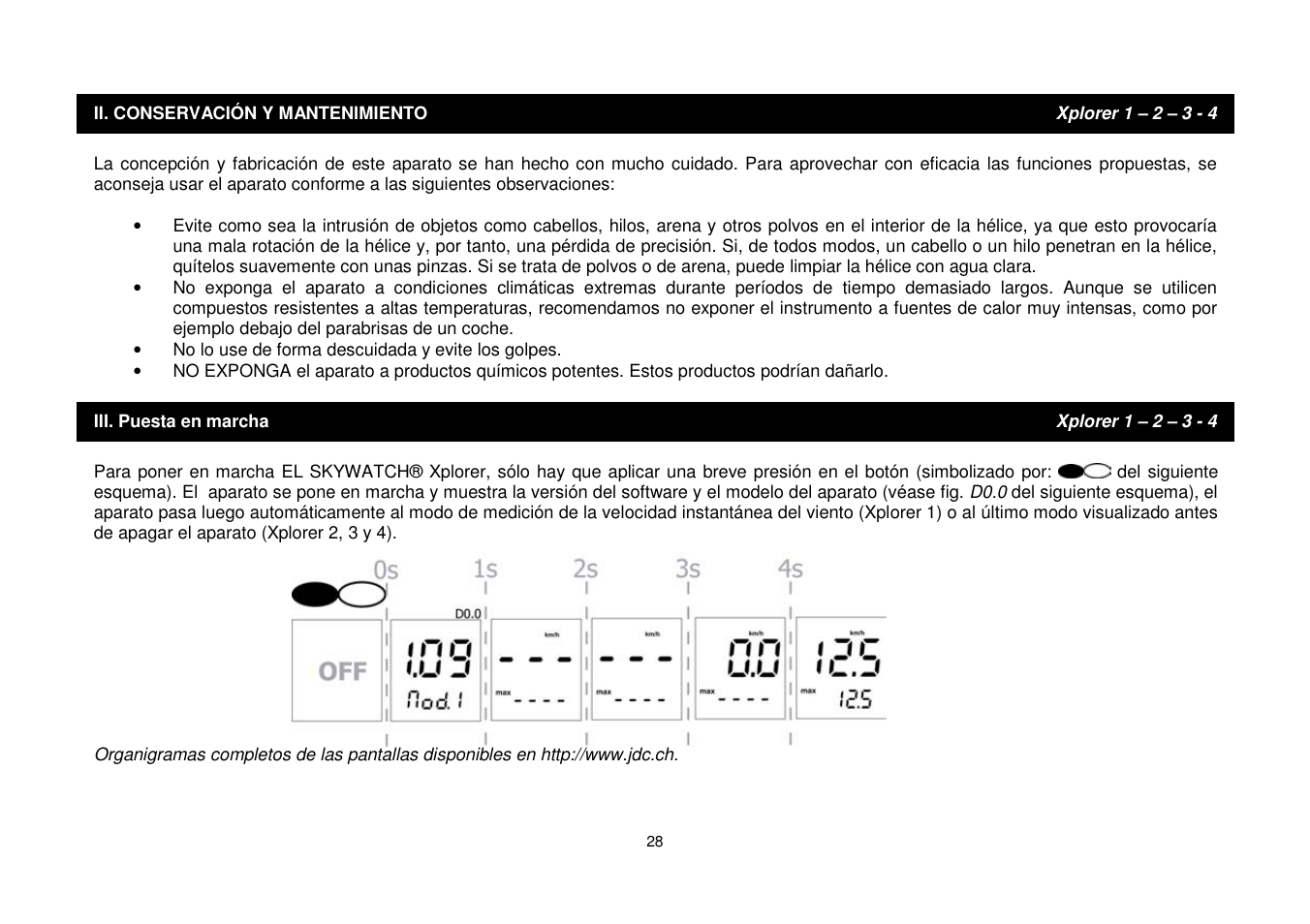 JDC Electronic SA Skywatch Xplorer User Manual | Page 28 / 100